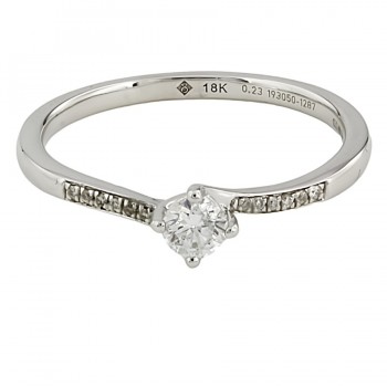 18ct Gold Diamond 0.20cts Ring Size P